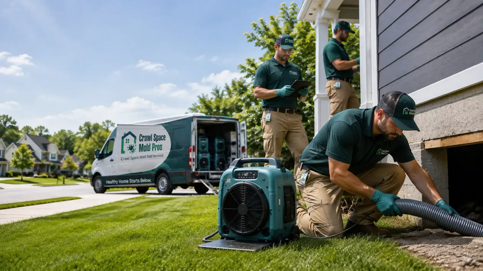 Crawl Space Mold Removal in Dodge, ND